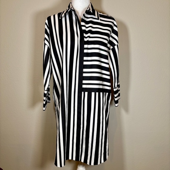 Akris Punto Tops - Akris Punto Striped Shirtdress Tunic Size 8